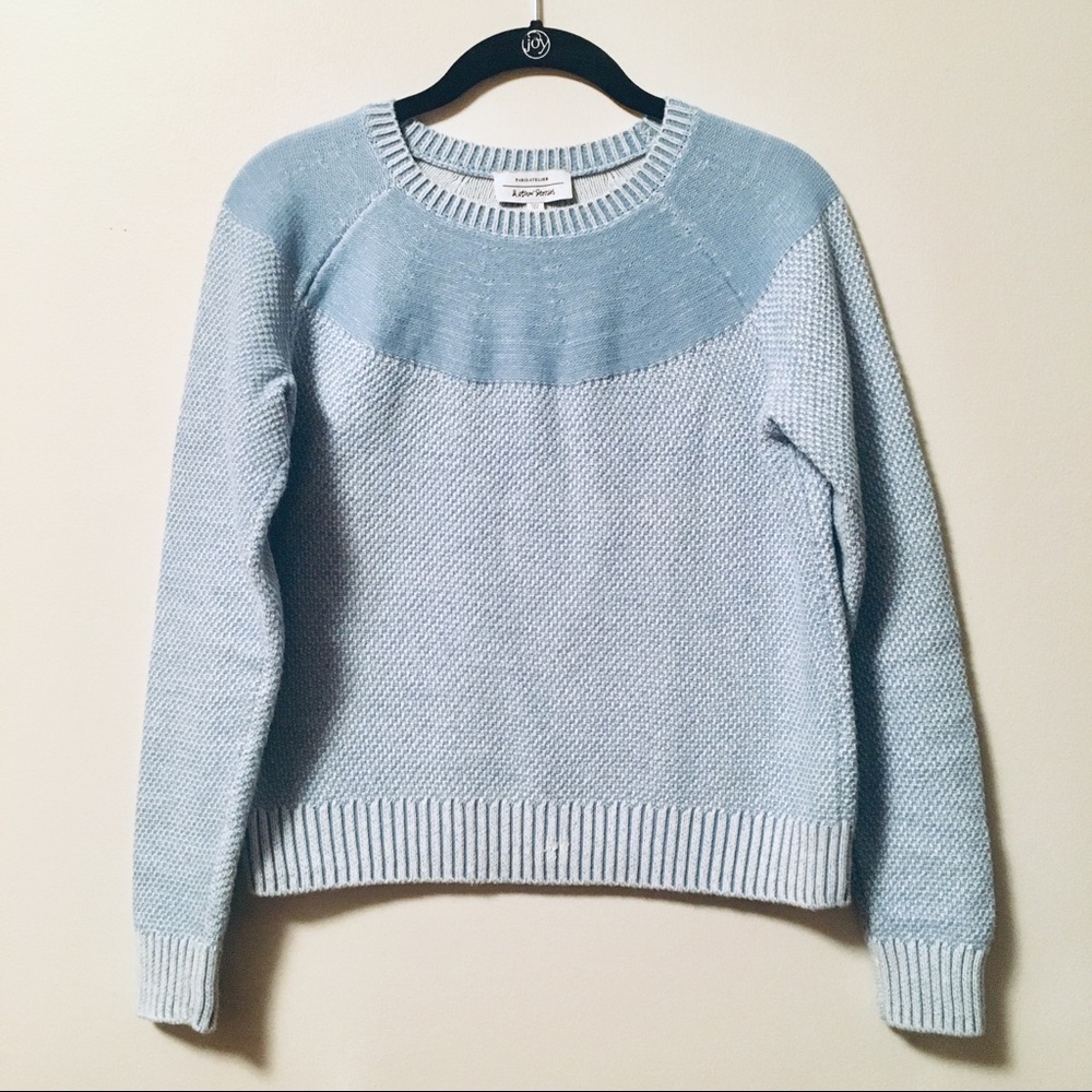 & Other Stories Blue Cotton Sweater